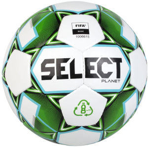 М'яч тренувальний Select Planet FIFA (928) №5 Біло-зелений (5703543286928) краща модель в Рівному