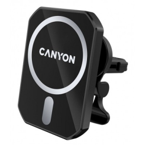 Универсальный автодержатель Canyon Magnetic car holder and wireless charger, C-15-01, 15W (CNE-CCA15B01) рейтинг