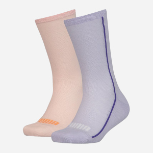 Набор носков Puma Girls Mesh Sock 2p 104006001-012 27-30 р 2 пары Фиолетовый/Персиковый (8718824799537)