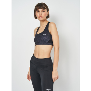 Спортивный топ Mizuno Alpha Graphic Bra J2GA170409 XL Черный (5059431208757) лучшая модель в Ровно