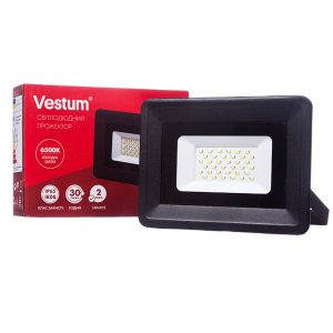 Светодиодный прожектор LED Vestum 30W 2600Лм 6500K 185-265V IP65 1-VS-3003 в Ровно