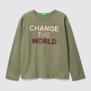 Футболка з довгими рукавами United Colors of Benetton 3VR5C14TH.G-34F L 140 см (8032590371521) краща модель в Рівному