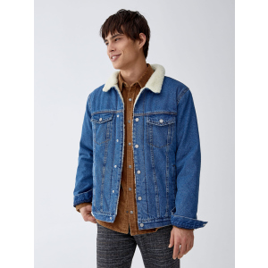 Джинсовая куртка Pull & Bear 9711/504/427 M Синяя джинс (09711504427033) ТОП в Ровно