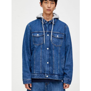 Джинсова куртка Pull & Bear 9716/500/400 L Синя джинс (09716500400042) ТОП в Рівному