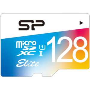 Silicon Power Elite Color microSDXC 128GB Class 10 UHS-I + adapter (SP128GBSTXBU1V21SP) надійний