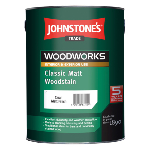 Матовий антисептик лессуючий Johnstone's Classic Matt Woodstain 2,5 л Прозорий рейтинг