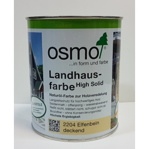 Непрозрачная краска для наружных работ OSMO LANDHAUSFARBE 2204 – слоновая кость, 0.75 л. надежный