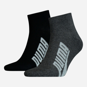 Набор носков Puma Unisex BWT Lifestyle Quarter Socks 2 pack 90795301 35/38 2 пары Black/White (8720245031127) ТОП в Ровно