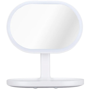 Дзеркало косметичне Momax Q.Led QL3 з бездротовою зарядкою та Bluetooth-динаміком (White)