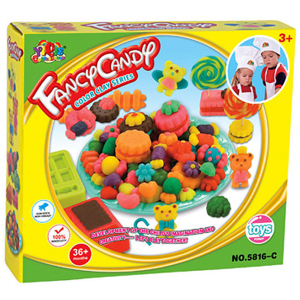 хороша модель Набір пластиліну для ліплення Alento Playdough Fancy Candy (DOHCandy)