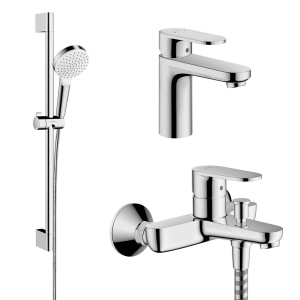 Набор смесителей HANSGROHE VERNIS BLEND хром латунь 71551111(71551000+71440000+26533400) ТОП в Ровно