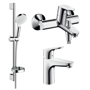 Набір змішувачів HANSGROHE Focus 1092019 (31607000+31940000+26553400) ТОП в Рівному