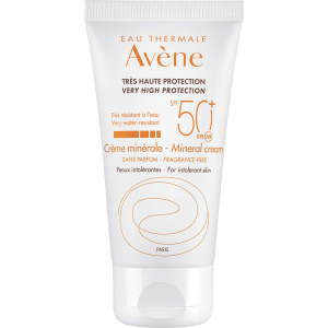 Солнцезащитный крем Avene SPF 50+ минеральный для гиперчувствительной кожи 50 мл (3282779355773) ТОП в Ровно