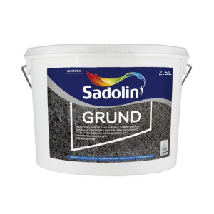 Грунт дисперсійний SADOLIN GRUND для поглинаючих поверхонь білий (база ВW) 2,5л краща модель в Рівному