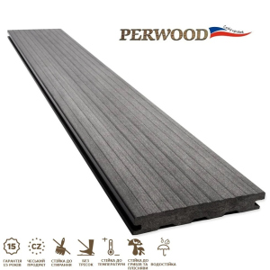 Террасная доска Perwood Natural Massive Серый Камень 161х21х4000 мм (400072) в Ровно