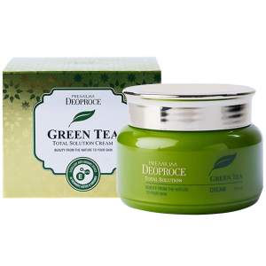 Увлажняющий крем Deoproce Premium GreenTea Total Solution Cream с зеленым чаем 100 мл (8809567920859) ТОП в Ровно