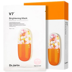 Маска, що освітлює, з вітамінним комплексом Dr.Jart+ V7 Brightening Mask 30 г x 5 шт (8809535809162) ТОП в Рівному