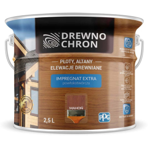 Плёнкообразующая пропитка Drewnochron Impregnat Extra Махагон 2.5 л (DN-364417)