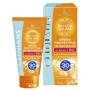 Захисний крем Clinians Sun для засмаги обличчя, рук та зони декольте SPF 30 75 мл (8003510027866)