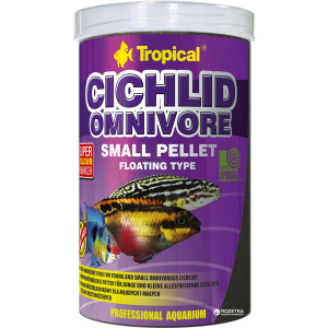 Корм Tropical Cichlid Omnivore Small Pellet для акваріумних риб у гранулах 1 л (5900469609569) в Рівному