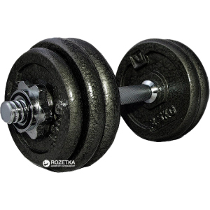 Гантелі набірні LiveUp Dumbell Set 1 шт. Black (LS2311-15) ТОП в Рівному