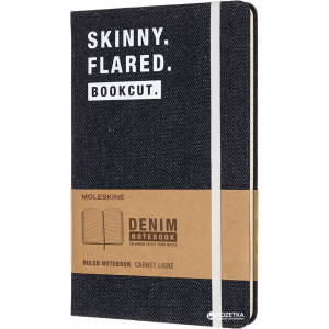 Нотатник Moleskine Denim 13 х 21 см 240 сторінок у лінійку Skinny (8058341710753) краща модель в Рівному