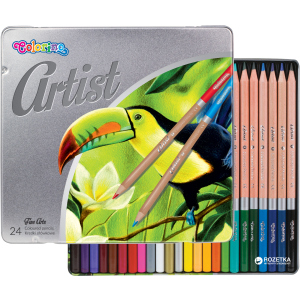 Карандаши цветные Artist Colorino 24 шт 24 цветов (83263PTR) (5907690883263) в Ровно