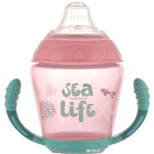 Кухоль Canpol babies непроливайка з м'яким силіконовим носиком Sea Life рожева 230 мл (56/501_pin) краща модель в Рівному