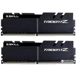 Оперативна пам'ять G.Skill DDR4-4000 32768MB PC4-32000 (Kit of 2x16384) Trident Z Black (F4-4000C19D-32GTZKK) ТОП в Рівному