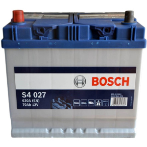 купити Автомобільний акумулятор Bosch 70Аh (+/-) ASIA S4027 (630EN) (0 092 S40 270)