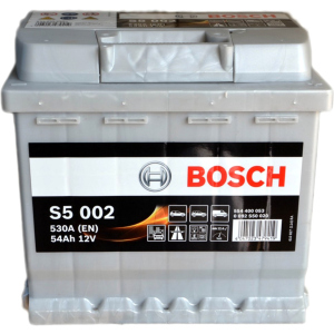 Автомобільний акумулятор Bosch 6СТ-54 (S5002) 54 Аг (-/+) Euro 530 А (0 092 S50 020) ТОП в Рівному