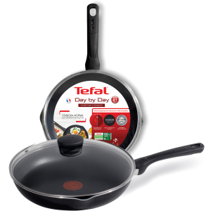 Сковорода Tefal Day by Day 24 см із кришкою (B5580SET) ТОП в Рівному