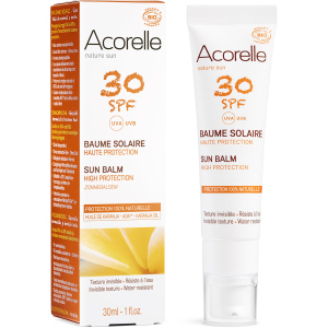 Сонцезахисний бальзам для обличчя Acorelle SPF30 органічний 30 мл (3700343046037) краща модель в Рівному