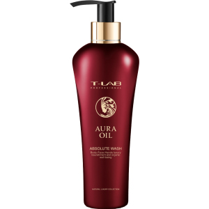 Шампунь T-LAB Professional Aura Oil Absolute Wash для розкішної м'якості та натуральної краси волосся та шкіри 300 мл (5060466662520) ТОП в Рівному