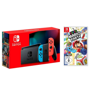 Nintendo Switch Neon blue/red - Обновлённая версия + Super Mario Party + чехол лучшая модель в Ровно