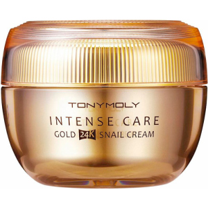 Ферментований равликовий крем з 24-каратним золотом Tony Moly Intense Care Gold 24K Snail Cream 45 мл (8806194023762) ТОП в Рівному