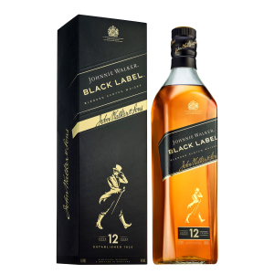 Виски Johnnie Walker Black label 12 лет выдержки 1 л 40% в подарочной упаковке (5000267023625) лучшая модель в Ровно