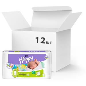 Упаковка дитячих підгузків Bella Baby Happy Before Newborn 0-2 кг 12 пачок по 25 шт (BB-054-BF25-004) надійний