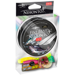 Шнур Mikado Nihonto Fine Braid 150 м 0.10 мм 7.70 кг Black (Z19B-010) ТОП в Ровно