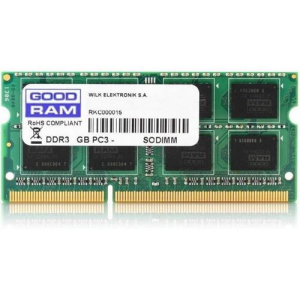 Модуль памяти GOODRAM SO-DIMM 8GB/1600 DDR3 1,35V (GR1600S3V64L11/8G) лучшая модель в Ровно