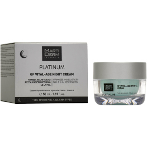 Крем ночной MartiDerm Platinum Gf Vital Age Night Cream Антивозрастной 50 мл (8437015942285) ТОП в Ровно