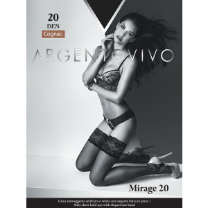 Панчохи Argentovivo Mirage 20 Den 3/4 р Cognac (8051403068496) краща модель в Рівному