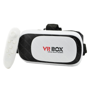 хорошая модель 3D очки виртуальной реальности VR BOX NP 2.0 c пультом Black-White