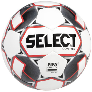 М'яч футбольний Select Contra FIFA (014) №4 White-Red (5703543200702) ТОП в Рівному