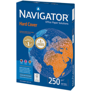 Папір Navigator Hard Cover А4 250 г/м² клас А 125 аркушів Білий (5602007989453) в Рівному