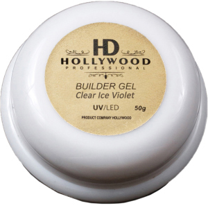 Гель для наращивания ногтей HD Hollywood Builder Gel Clear Ice Violet 50 мл (HD-ГСС50) (2200212225439) лучшая модель в Ровно