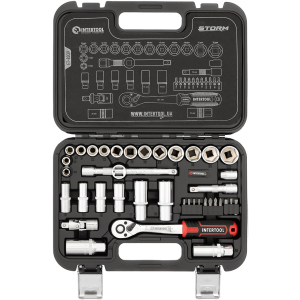 Набір інструментів Intertool Cr-V Storm 3/8" 39 предметів (ET-8039) ТОП в Рівному