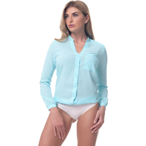 Боді-блузка AREFEVA L5248 XL (50) Turquoise (5903021543288) ТОП в Рівному