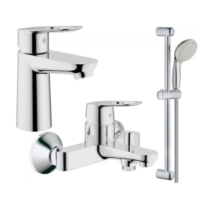 Набор смесителей GROHE BauLoop 123214S (23337000 + 32815000 + 27598001) ТОП в Ровно