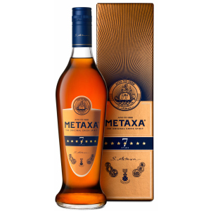 Бренді Metaxa 7* 0.7 л 40% у подарунковій упаковці (5202795130022)